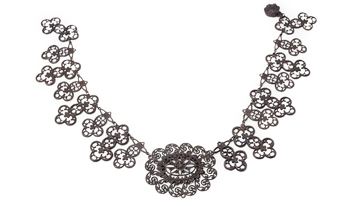 A Berlin Ironwork necklace